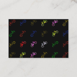 Farbige Fahrräder Visitenkarte