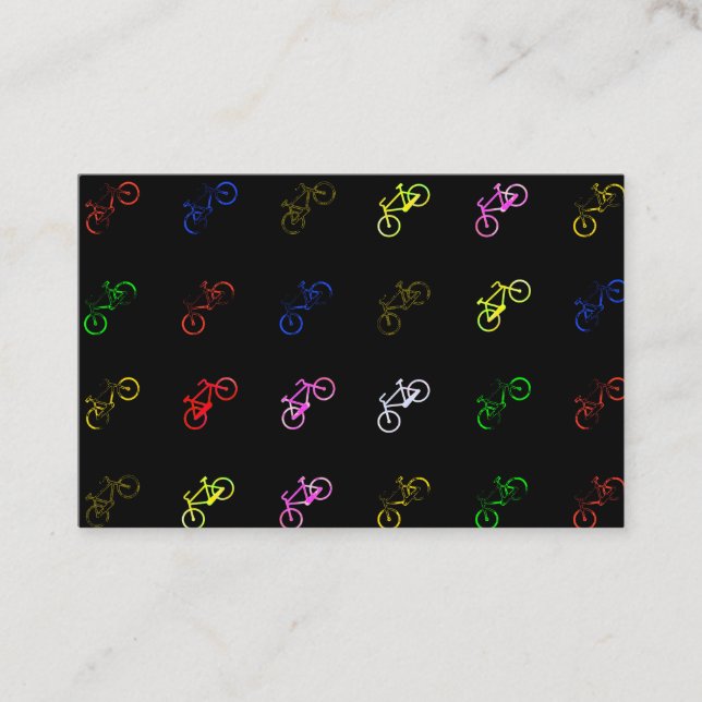 Farbige Fahrräder Visitenkarte (Vorderseite)