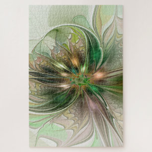 Farbige Fantasie Moderne Abstrakte Fraktale Blume