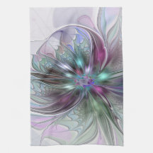 Farbige Fantasy Abstrakt Moderne Fraktal-Blume
