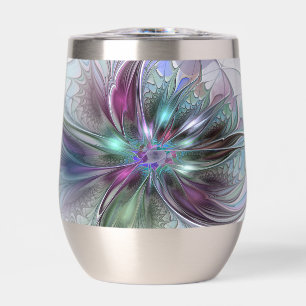 Farbige Fantasy-Abstrakte Moderne Fraktal-Blume