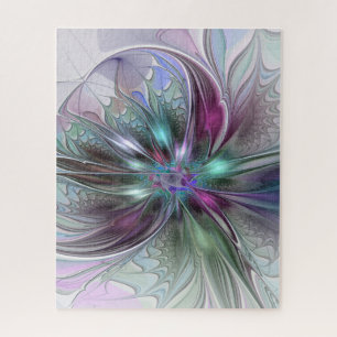 Farbige Fantasy-Abstrakte Moderne Fraktal-Blume