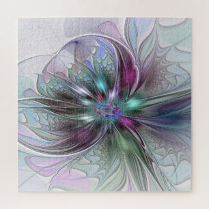 Farbige Fantasy-Abstrakte Moderne Fraktal-Blume
