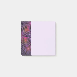Farbige Fantasy-Abstrakte Trippy-Lila-Fraktal Post-it Klebezettel
