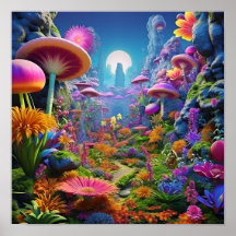 Farbige Fantasy-Landschaft