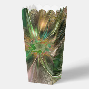 Farbige Fantasy Moderne Abstrakte Fraktal-Blume Geschenkschachtel
