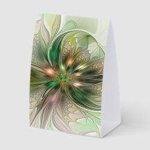 Farbige Fantasy Moderne Abstrakte Fraktale Blume