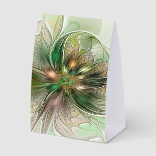 Farbige Fantasy Moderne Abstrakte Fraktale Blume Tischaufsteller