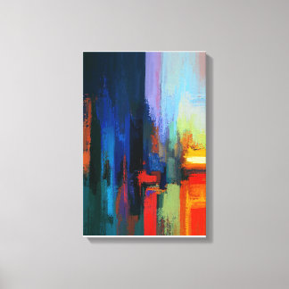 Farbige Farbe Mix Kunst Leinwanddruck