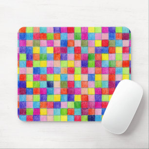 Farbige Farben in den Graph Paper Squares Mousepad