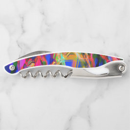 Farbige, farbige Quadrate mit "falschen Pinselstri Kellnermesser