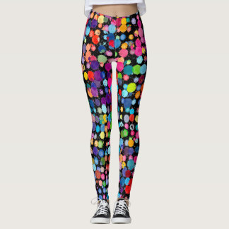 Farbige Farbspritzer Leggings