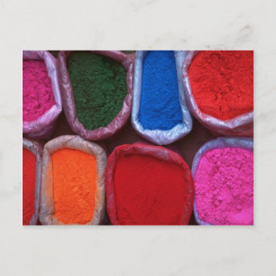 Farbige Farbstoffe Postkarte