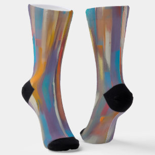 Farbige Farbstreifen Socken