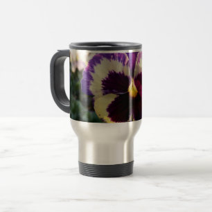 farbige Feder Pansy Reisebecher