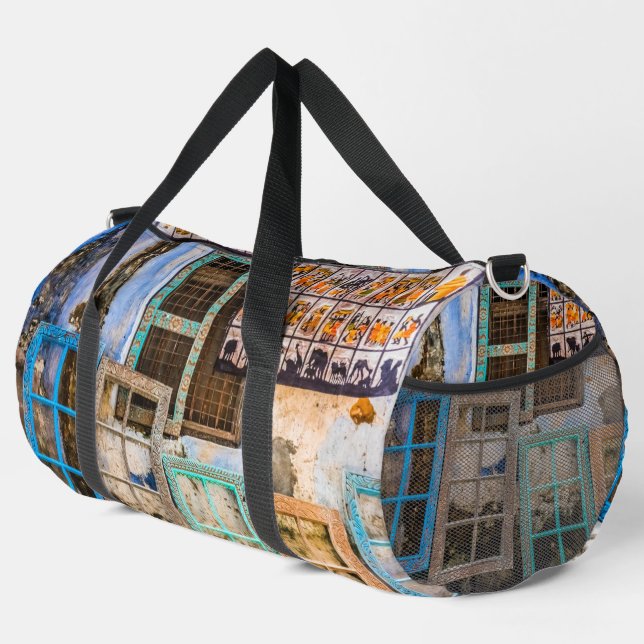 Farbige Fensterrahmen Duffle Bag (Rechte Ecke)
