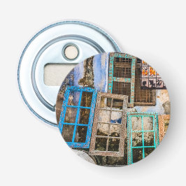 Farbige Fensterrahmen Flaschenöffner