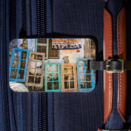 Farbige Fensterrahmen Gepäckanhänger