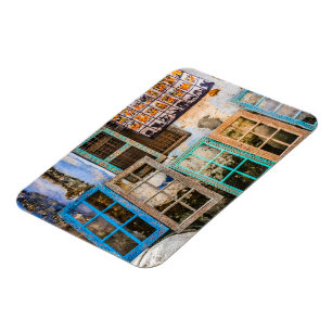 Farbige Fensterrahmen Magnet