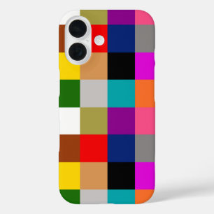 Farbige Fette Farbbalken-Musterdesign iPhone 16 Hülle