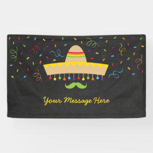 Farbige Fiesta Babydusche Banner