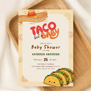 Farbige Fiesta-Mexikanische süße Taco-Baby-Party Einladung