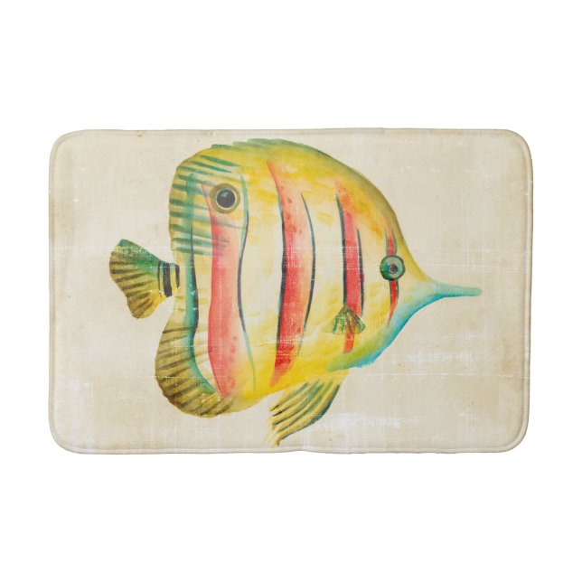 Farbige Fische Badematte (Vorderseite)