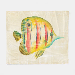 Farbige Fische Fleecedecke