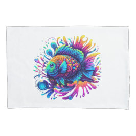 Farbige Fische Kissenbezug