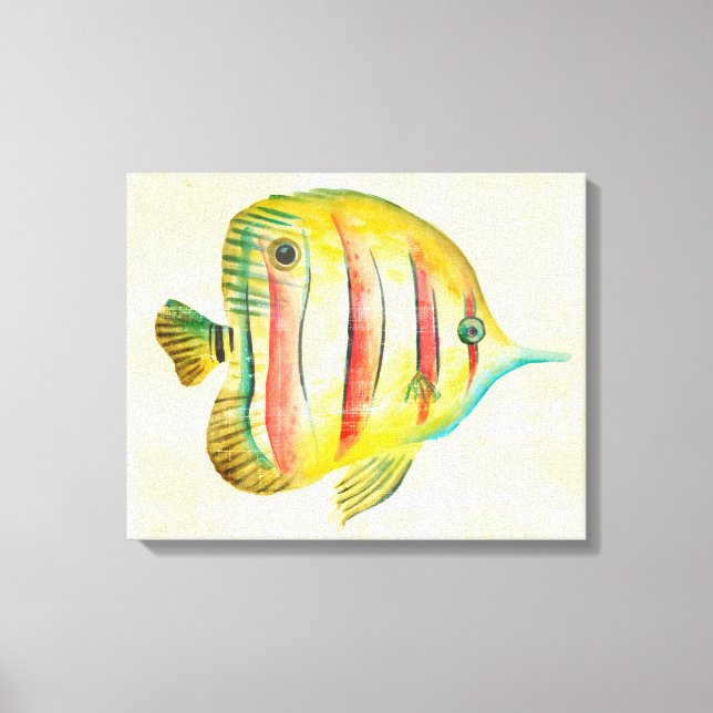 Farbige Fische Leinwanddruck (Vorderseite)