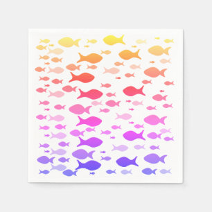 Farbige Fische Meer Sommer Stimmung Napkins Serviette