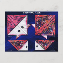 Farbige Fische Postkarte