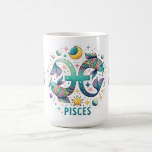 Farbige Fische Sternzeichen Fische Astrologie Kaffeetasse