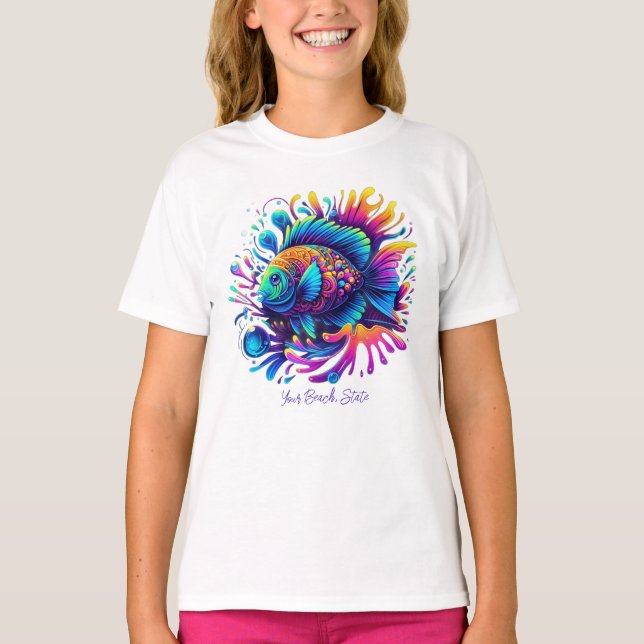 Farbige Fische T-Shirt (Vorderseite)