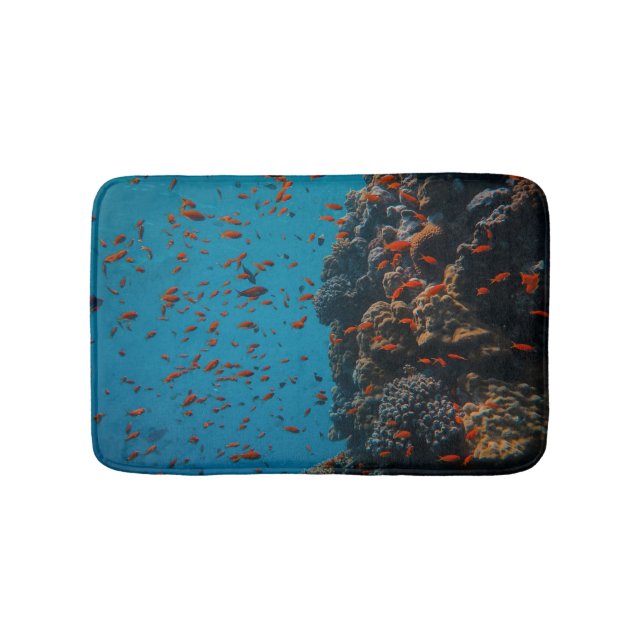 Farbige Fische und Riffe Badematte (Vorderseite)