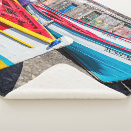 Farbige Fischerboote, Kap Verde Sherpadecke