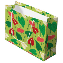 Farbige Flamingo-Blume Muster mittlere Geschenktüt Große Geschenktüte
