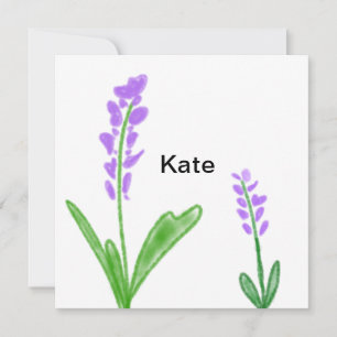 Farbige florale Aquarellfarben hinzufügen Namenste Einladung