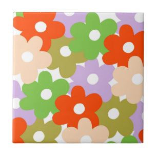 Farbige Florale Einfache Tropische Blumenmuster Vi Fliese