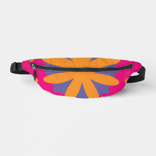 farbige florale Kreisformen Bauchtasche