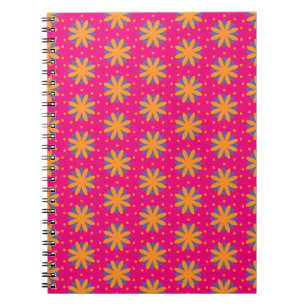 farbige florale Kreisformen Notizblock