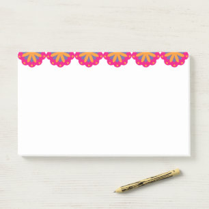 farbige florale Kreisformen Post-it Klebezettel