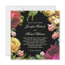 Farbige florale Kunst Hochzeit