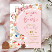 Farbige Florale Sommer-Brunch-und-Sekt-Braut