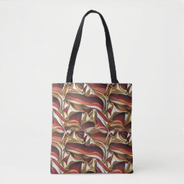 Farbige Flüssigkeitswellen geometrisches abstrakte Tasche
