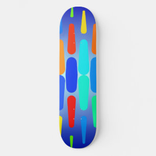 Farbige Formen abstraktes Design Skateboard
