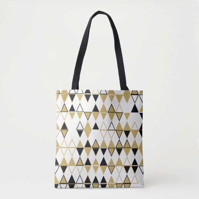 Farbige Formen, geometrisch abstraktes Muster Tasche (Vorderseite)