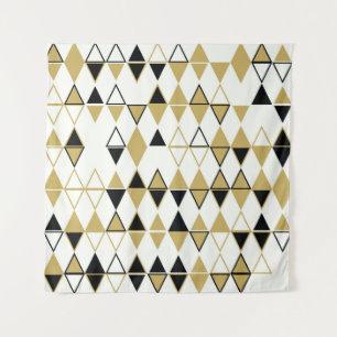 Farbige Formen, geometrisches abstraktes Muster Wandteppich