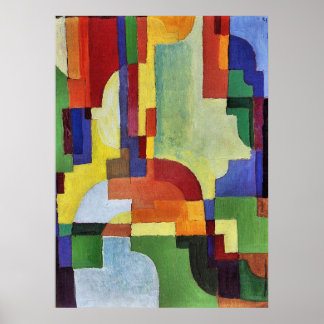 Farbige Formen (I) von August Macke Poster