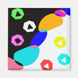 Farbige Formen Magnet